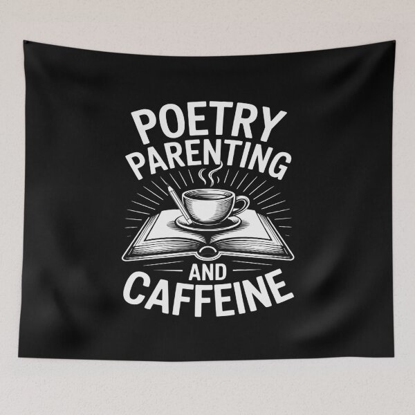 Item preview, Poetry Parenting and Caffeine - Writing Lover Father's Day designed and sold by Tatianamiobi.