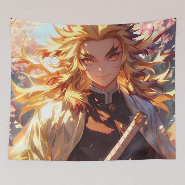 Item preview, Kyojuro Rengoku Demon Slayer Anime Flame Hashira Power designed and sold by Tokyonomad.