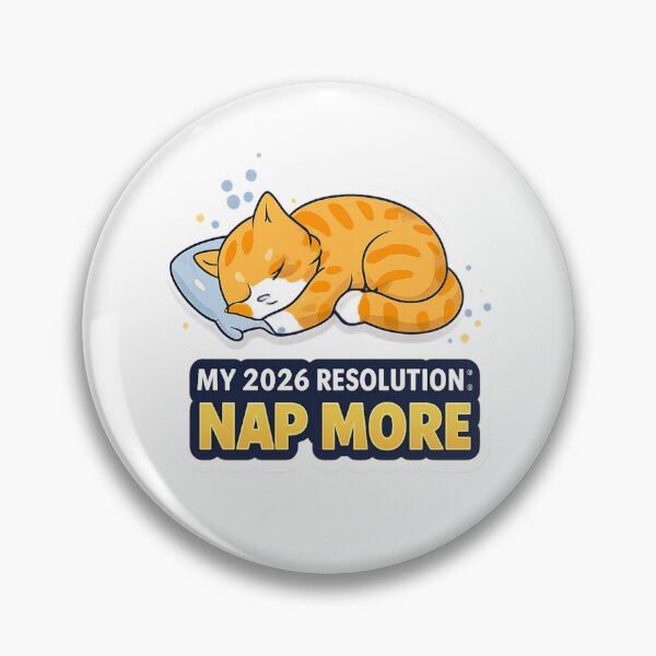 Item preview, My 2026 Resolution: Nap More – Cute Sleeping Cat New Year Design designed and sold by CraftLum.