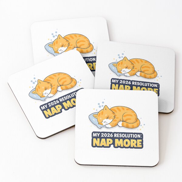 Item preview, My 2026 Resolution: Nap More – Cute Sleeping Cat New Year Design designed and sold by CraftLum.