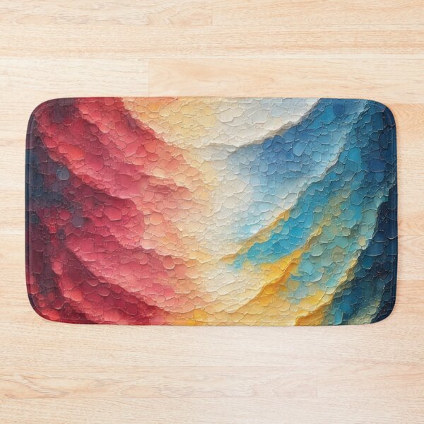 Item preview, Abstract color waves in structured painting designed and sold by Mianku | Für das Leben.