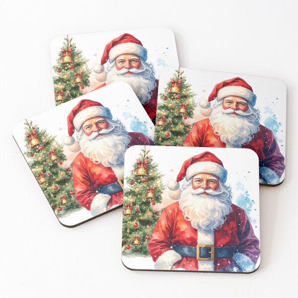 Item preview, Classic Santa Claus Christmas Artwork – Festive Holiday Illustration with Watercolor Style designed and sold by Beamiverse.