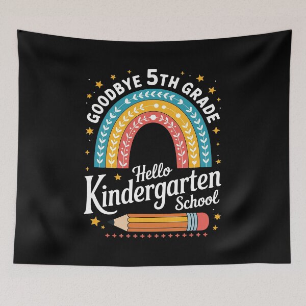 Item preview, Goodbye 5th Grade Hello Kindergarten School Here I Come Graduation  designed and sold by catsdothingz.