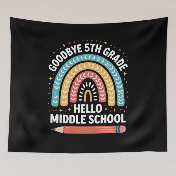 Item preview, Goodbye 5th Grade Hello Middle School Here I Come Graduation  designed and sold by catsdothingz.