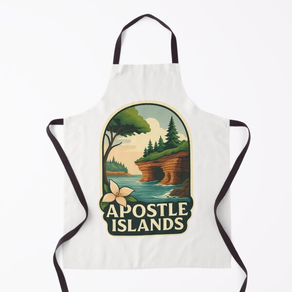 Item preview, Apostle Islands Sea Caves and Forest Shoreline in Wisconsin designed and sold by Places On Earth.