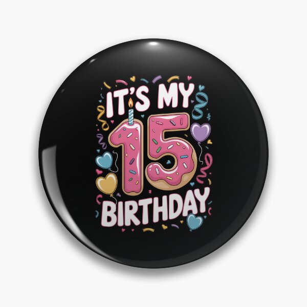 Item preview, It's My 15th Birthday Doughnut Happy 15 Years Old Girl Kids designed and sold by CruelShadesSt.