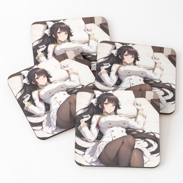 Item preview, Anime Atago Azur Lane Fox Officer Relaxing on Bed designed and sold by mildaclairmo.