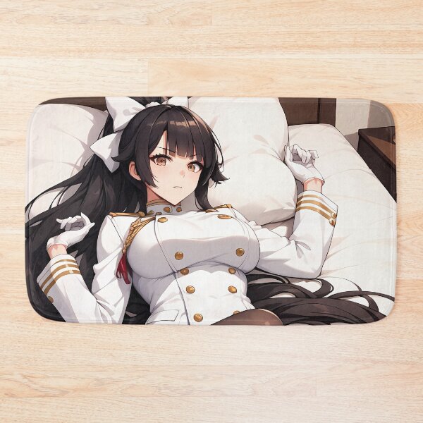Artikelvorschau, Anime Atago Azur Lane Fuchs-Offizier entspannt auf dem Bett entworfen und verkauft von mildaclairmo.
