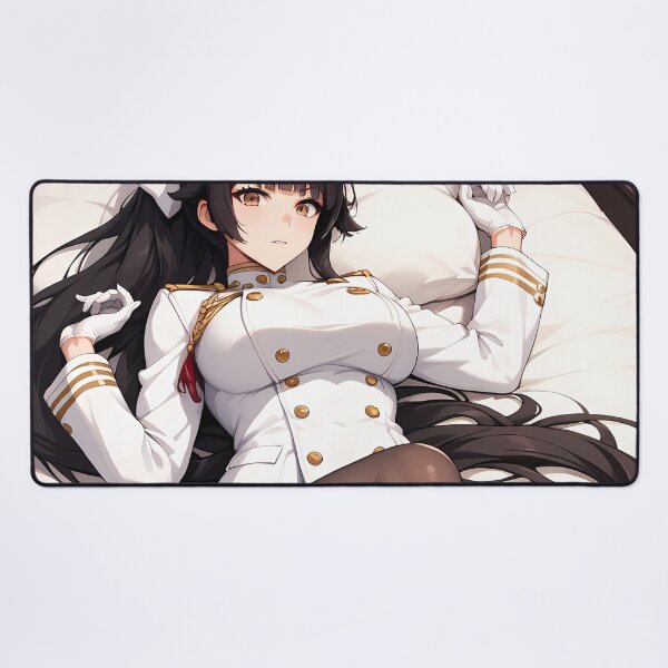 Item preview, Anime Atago Azur Lane Fox Officer Relaxing on Bed designed and sold by mildaclairmo.