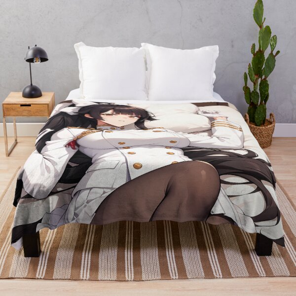 Item preview, Anime Atago Azur Lane Fox Officer Relaxing on Bed designed and sold by mildaclairmo.