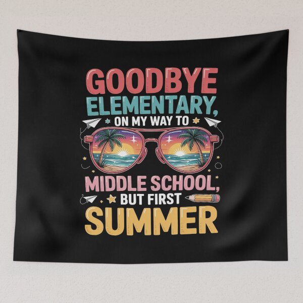 Item preview, Goodbye Elementary School Graduation To Middle School  designed and sold by catsdothingz.