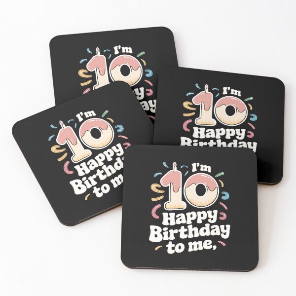 Item preview, Ten Year Old 10yr 10th B-day Happy Birthday Kids Boys Girls designed and sold by CruelShadesSt.