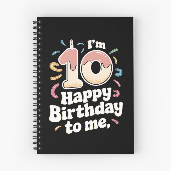 Item preview, Ten Year Old 10yr 10th B-day Happy Birthday Kids Boys Girls designed and sold by CruelShadesSt.