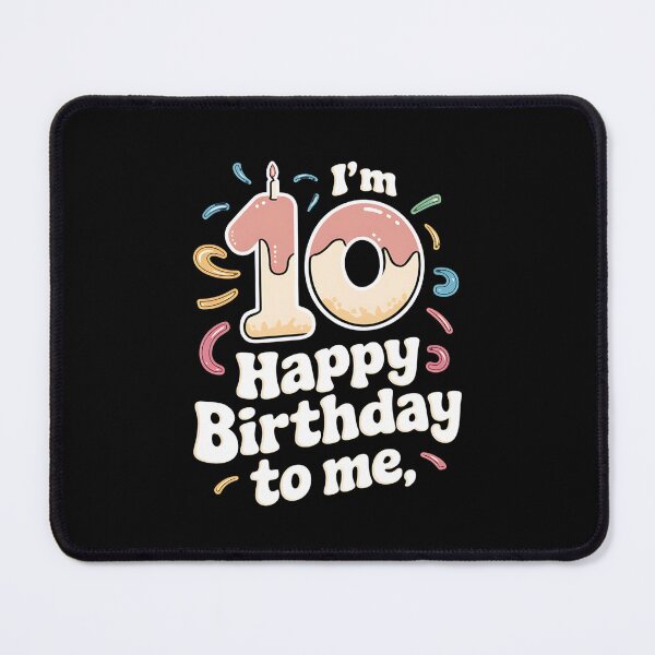 Item preview, Ten Year Old 10yr 10th B-day Happy Birthday Kids Boys Girls designed and sold by CruelShadesSt.