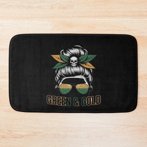 Item preview, On Gameday We Wear Green and Gold Messy for Men Women Kids 2 designed and sold by katherintration.
