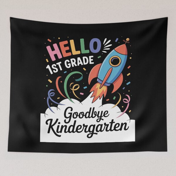 Item preview, Goodbye Kindergarten Hello First Grade 1st Graduation designed and sold by catsdothingz.