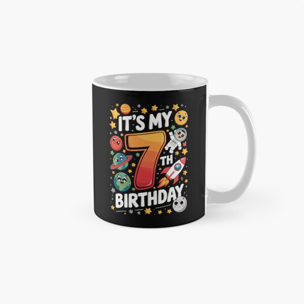 Item preview, It's My 7th Birthday Happy Turing 7 Year Outer Space 7 Bday designed and sold by CruelShadesSt.