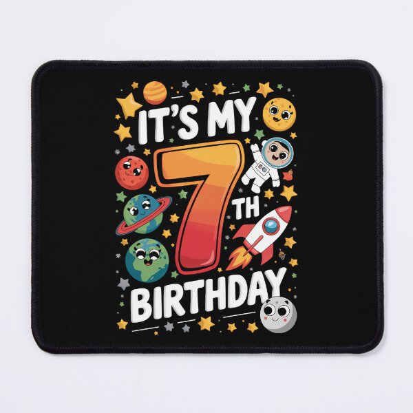 Item preview, It's My 7th Birthday Happy Turing 7 Year Outer Space 7 Bday designed and sold by CruelShadesSt.