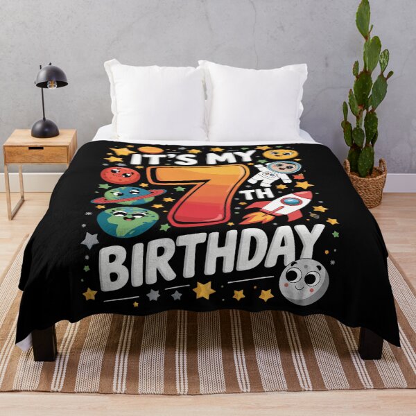 Item preview, It's My 7th Birthday Happy Turing 7 Year Outer Space 7 Bday designed and sold by CruelShadesSt.