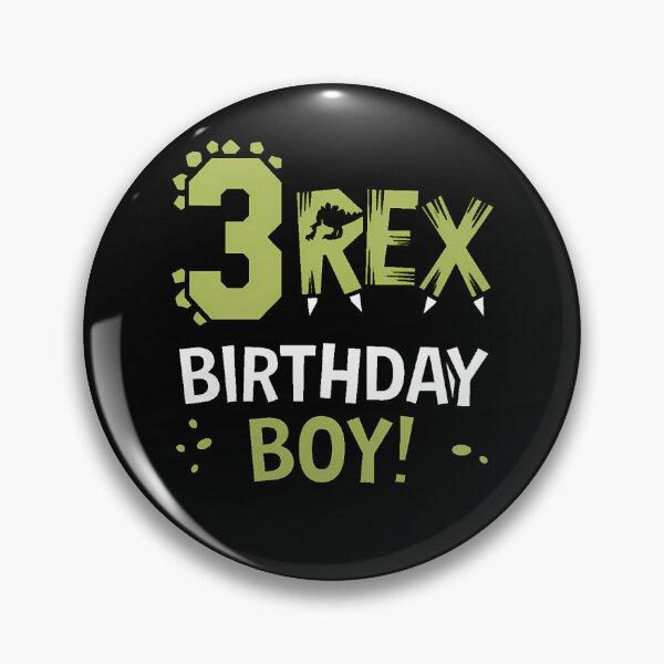 Item preview, Three Rex Birthday Boy 3rd Birthday Dinosaur Third Year Old designed and sold by CruelShadesSt.