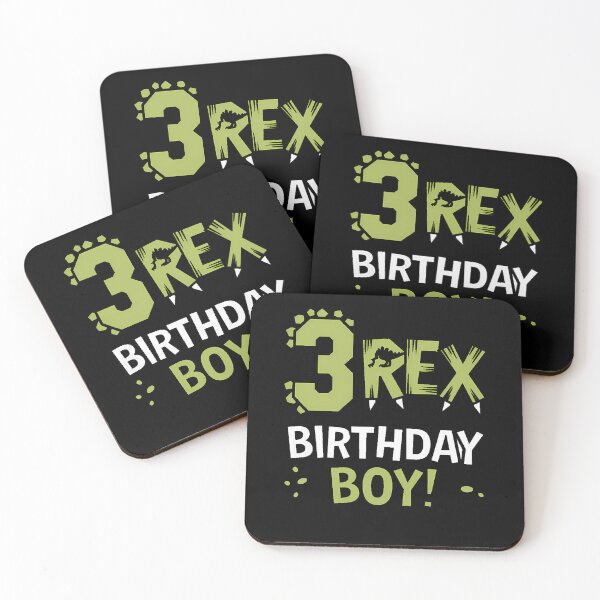 Item preview, Three Rex Birthday Boy 3rd Birthday Dinosaur Third Year Old designed and sold by CruelShadesSt.