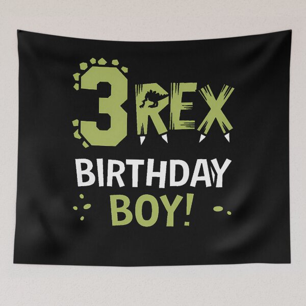 Item preview, Three Rex Birthday Boy 3rd Birthday Dinosaur Third Year Old designed and sold by CruelShadesSt.