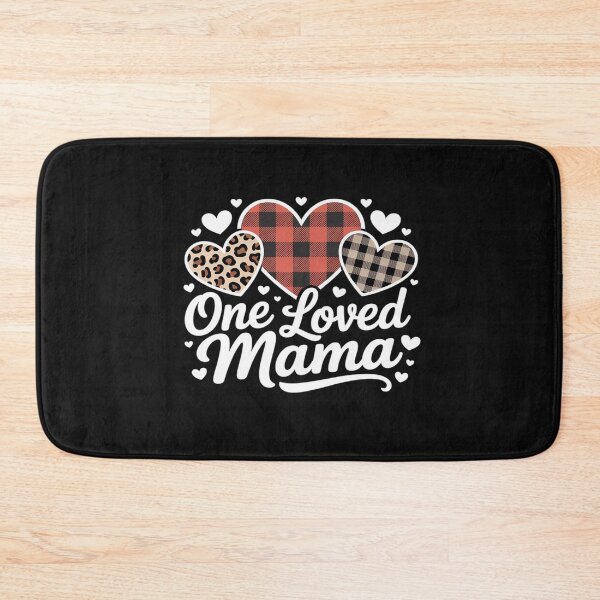 Item preview, One Loved MAMA Cute Buffalo Plaid Heart Family Valentine designed and sold by katherintration.