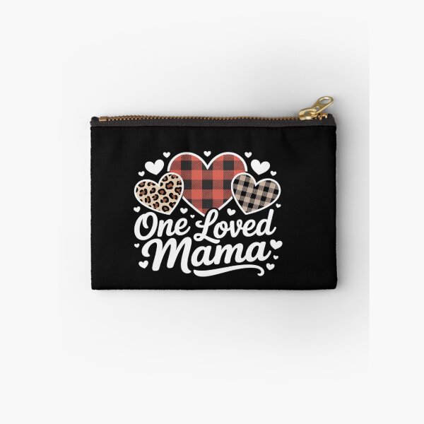 Item preview, One Loved MAMA Cute Buffalo Plaid Heart Family Valentine designed and sold by katherintration.