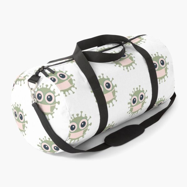 Item preview, Cute Virus Wearing Mask Cartoon Germ Illustration designed and sold by Horrify.