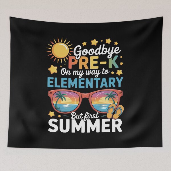 Item preview, Goodbye Pre-k Graduation To Elementary Hello Summer  designed and sold by catsdothingz.