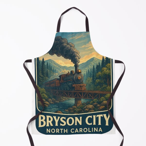 Item preview, Bryson City North Carolina Train Crossing Bridge at Sunset designed and sold by Places On Earth.
