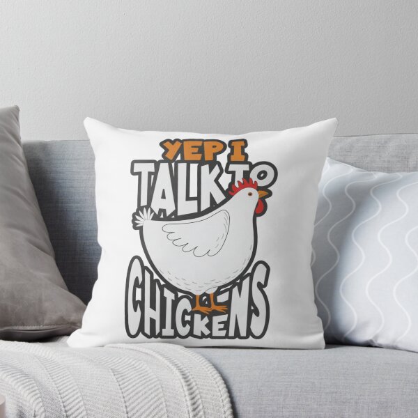Item preview, Yep I Talk To Chickens — Funny Hen Illustration | Retro Farm Animal Quote designed and sold by Colorful-Garden.