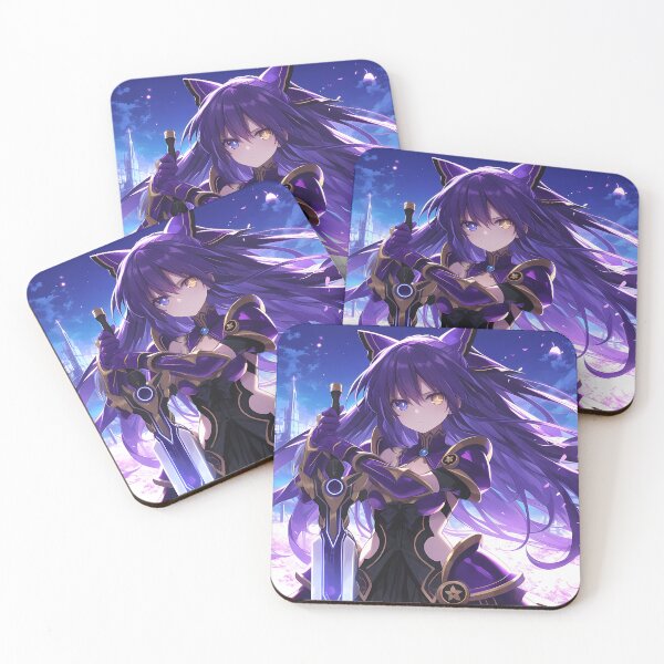 Item preview, Tohka Yatogami Date A Live Night Blade Anime Girl Waifu Purple Spirit designed and sold by Tokyonomad.