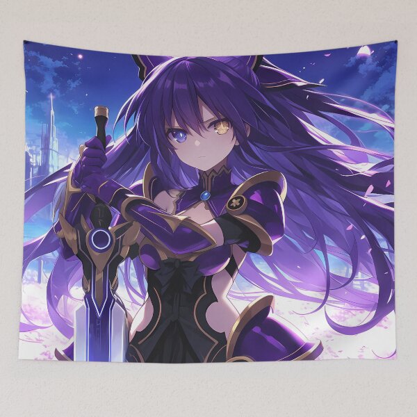Item preview, Tohka Yatogami Date A Live Night Blade Anime Girl Waifu Purple Spirit designed and sold by Tokyonomad.