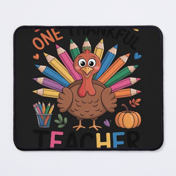Item preview, One Thankful Teacher Teacher Thanksgiving Turkey designed and sold by katherintration.
