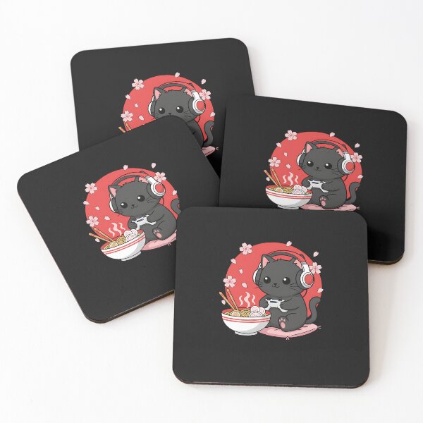 Item preview, Ramen Gamer Cat – Japanese Cute Style designed and sold by yaginoie.