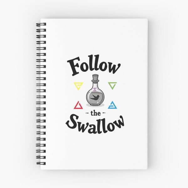 Item preview, Swallow Witcher Potions and Signs RPG Gaming Humor – Geralt and Ciri Gamer Funny Quote Design (version 2 - in black) designed and sold by SlightlyUnreal.