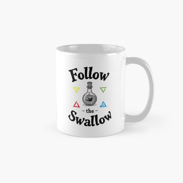 Item preview, Swallow Witcher Potions and Signs RPG Gaming Humor – Geralt and Ciri Gamer Funny Quote Design (version 2 - in black) designed and sold by SlightlyUnreal.
