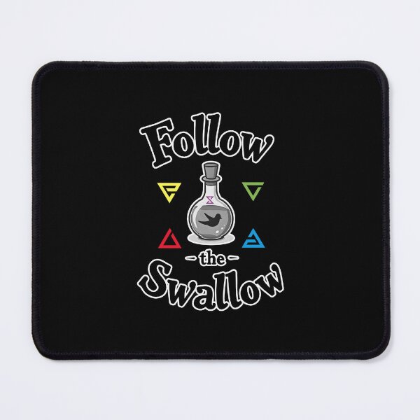 Item preview, Swallow Witcher Potions and Signs RPG Gaming Humor – Geralt and Ciri Gamer Funny Quote Design (version 2 - in black) designed and sold by SlightlyUnreal.