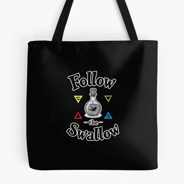 Item preview, Swallow Witcher Potions and Signs RPG Gaming Humor – Geralt and Ciri Gamer Funny Quote Design (version 2 - in black) designed and sold by SlightlyUnreal.