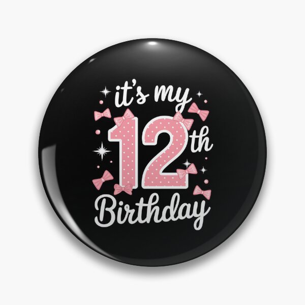 Item preview, 12th Birthday Twelve Year Old Girl Bow designed and sold by CruelShadesSt.