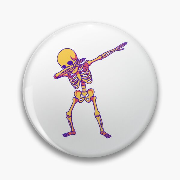 Item preview, Dabbing Skeleton Funny Halloween Meme Illustration designed and sold by Horrify.