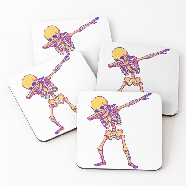 Item preview, Dabbing Skeleton Funny Halloween Meme Illustration designed and sold by Horrify.