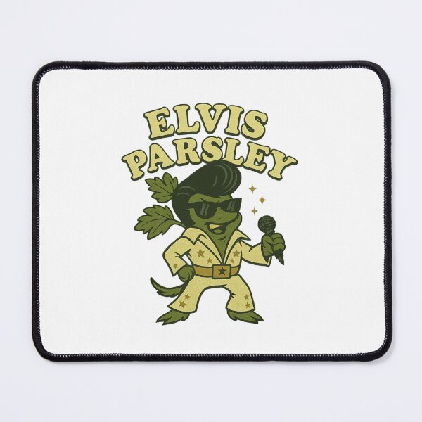Item preview, Elvis Parsley Funny Food Pun – Herb Rock Star Design designed and sold by LaughLab Apparel.