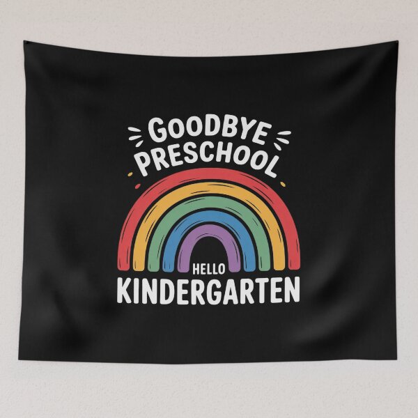 Item preview, GOODBYE PRESCHOOL HELLO KINDERGARTEN School Teacher Student  designed and sold by catsdothingz.