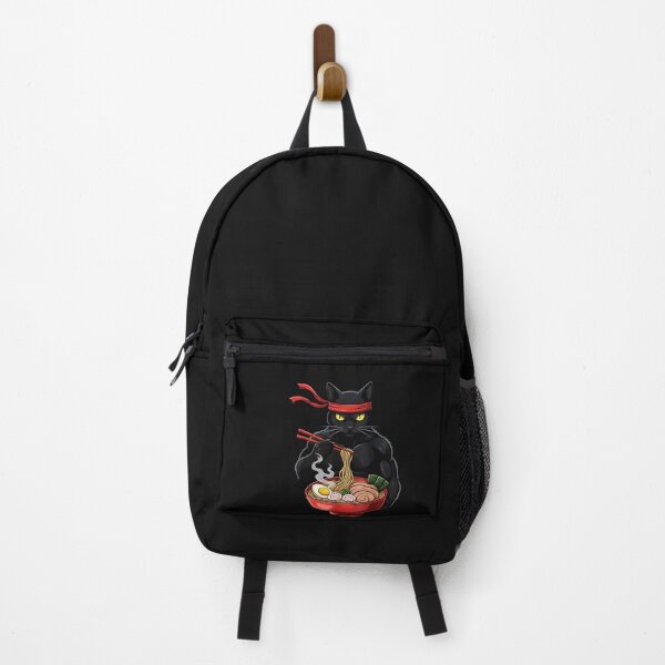 Item preview, Muscle Ninja Cat Eating Ramen – Japanese Streetwear Art  designed and sold by yaginoie.