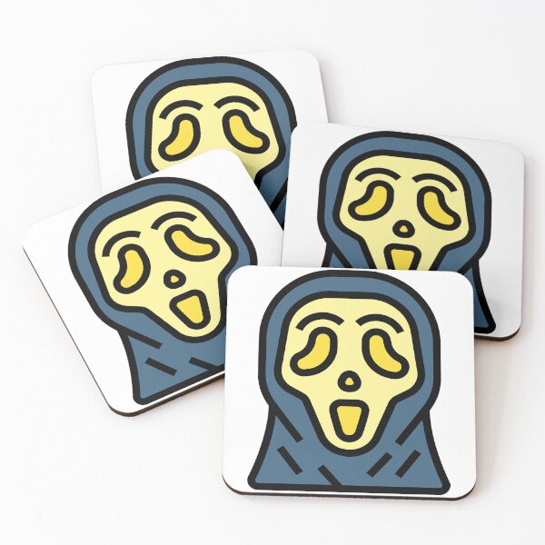 Item preview, Screaming Ghost Mask Minimal Horror Icon Design designed and sold by Horrify.