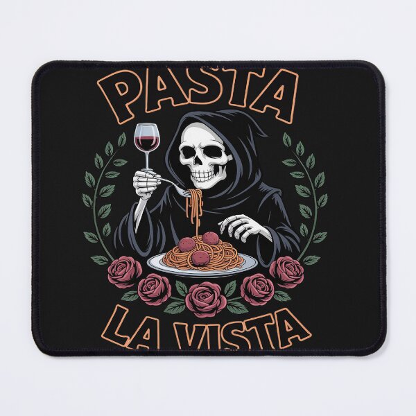 Item preview, Pasta Lover Italian Cuisine Italy Skeleton Pasta La Vista designed and sold by katherintration.