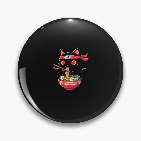 Item preview, Muscle Ninja Cat Eating Ramen – Japanese Streetwear Art  designed and sold by yaginoie.