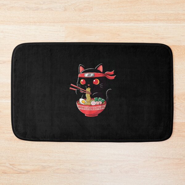 Item preview, Muscle Ninja Cat Eating Ramen – Japanese Streetwear Art  designed and sold by yaginoie.